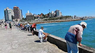 PESCA EN PUNTA IGLESIA, NI BIEN LLEGUE FUERTE PIQUE Y HERMOSO PESCADO