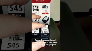 Canon Ink cartridges regularv vs XL !