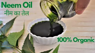 शुद्ध नीम तेल बनाने की विधि Neem Oil Recipe | Medicinal Homemade Oil and Scrub for Glowing Skin