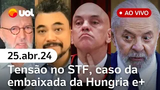 UOL News 1ª Edição com Fabíola Cidral, Josias, Sakamoto, Maierovitch e Thais Bilenky | ÍNTEGRA 25/04