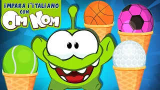 Impara con Om Nom I Coni Gelato e gli Sport |Cartoni animati per bambini | Learn Italian with Om Nom