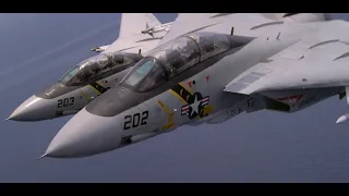 【迫真抗日神剧】美军核动力航母时空穿越 F-14雄猫大战零式战机