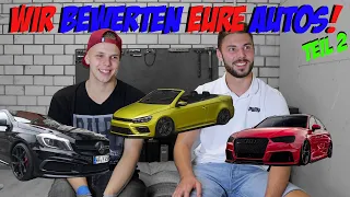 Wir reagieren auf eure Autos! | Community Fahrzeuge Bewerten Teil 2.