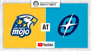 Pro Volleyball Federation | San Diego Mojo at Omaha Supernovas @ 7pm ET Saturday, February 3, 2024