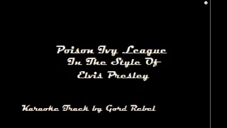 Poison Ivy League - Elvis Presley - Karaoke Online Version