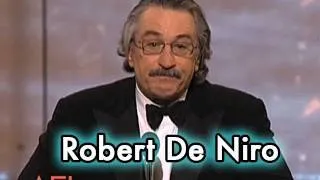 Robert De Niro Accepts the AFI Life Achievement Award in 2003