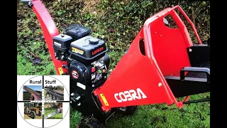 Cobra wood chipper 6.5 hp demonstration