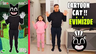 GECE GİZLİCE EVİMİZE CARTOON CAT GELDİ!! ELİF SENİ ARIYOR! بابا جاب لي بالون - جنى مقداد | طيور بيبي