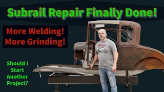 Subrail rust repair done cheap! Model A Ford Hot Rod Build. Start a new project? #free #nomoneyspent