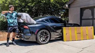 Wing install on my Toyota Supra! Gone wrong.....