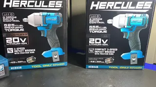 NEW! Hercules 20V "Mid Torque" 3/8" and 1/2" Compact Impact Wrench BEATS MILWAUKEE???