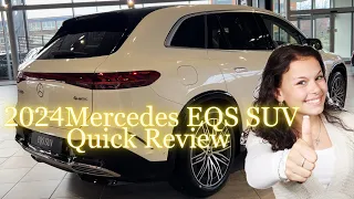 2024 Mercedes EQS SUV /Quick Review New Luxury