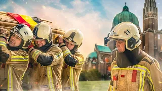 Immersion In The Heart Of The Funeral Of A Firefighter Who Died In The Fire (Brussels)