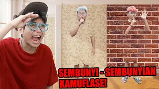 SEMBUNYI - SEMBUNYIA KAMUFLASE!!! BOCIL MENYATU DENGAN TEMBOK!!!