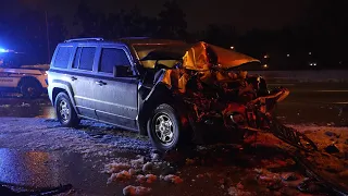 02-01-2023 South Memphis, TN - Freezing Rain - Severe Multicar Accident - Victim SOT