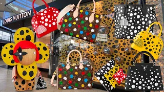 Come SHOP with Me @ LOUIS VUITTON x YAYOI KUSAMA Collaboration 2023 #vlog LV + Prices + Codes