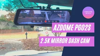 AZDOME PG02S 2.5K 10" Mirror Dash Cam Review | AZDOME Dash Cam PG02S 2.5K Unboxing