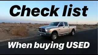 THINGS TO CHECK WHEN BUYING A USED DODGE CUMMINS #HAPPY THANKSGIVING!