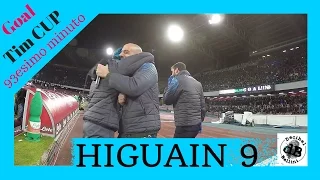 COPPA ITALIA GOL GONZALO HIGUAIN ULTIMO SECONDO NAPOLI INTER [DECIBEL BELLINI]