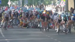 Massive Crash In Tour de Hongrie Sprint Finish