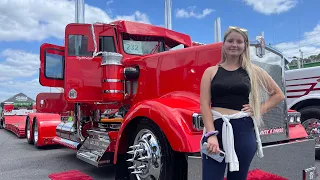 75 CHROME SHOP BIG RIG TRUCK SHOW 2022  cdl paccar amsoiladam peterbilt 389 paccar mx