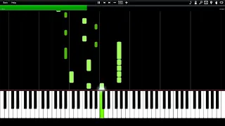 Rammstein - Diamant Synthesia Piano Tutorial ( midi) //xahgmah