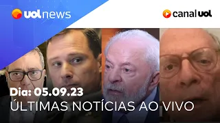 🔴 Lula e fala sobre STF, Mauro Cid e Bolsonaro, ciclone no sul, Reale Jr. ao vivo e mais | UOL News