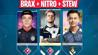 Stewie2k, nitr0 & Brax Playing Together In One Team In Immortal Radiant Lobby | VALORANT