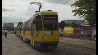 Poland, Szczecin, tram 12 ride from Rayskiego to Odzieżowa