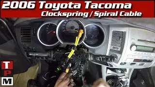 How to Replace a Toyota Clockspring spiral cable   codes and symptoms also
