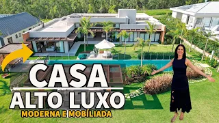 CASA DE ALTO LUXO, MODERNA E MOBILIADA