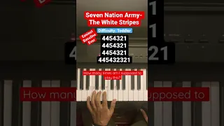 The White Stripes - Seven Nation Army [Left Hand - Easy Piano Tutorial]