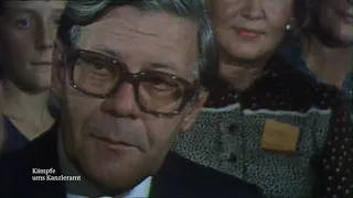 Bundestagswahl 1976: Helmut Schmidt kommentiert Wahlausgang