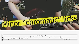 Fusion chromatic outside guitar licks | Kit Tang