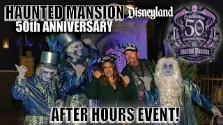 Haunted Mansion 50th Anniversary Afterhours Event at Disneyland | On ride Surprises, Merch & More!