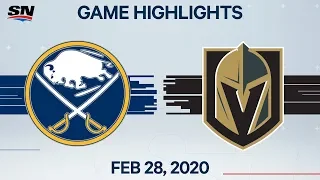 NHL Highlights | Sabres vs. Golden Knights – Feb. 28, 2020