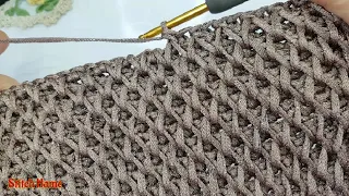 💞👍Crochet Honeycomb Stitch Tutorial For Beginners 💞✅️코바늘 가방 뜨기, 쿠션무늬, 허니콤 스티치 / 코바늘 벌집 무늬 뜨기