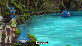 suddenly KYOGRE APPEARED in Pokemon Journeys Episode 133