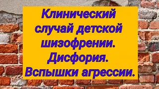 Клинический случай детской шизофрении. С дисфорией и вспышками агрессии. // Лечение гомеопатией.