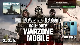 Warzone Mobile Latest 3.3.4 Update ✨ | Review & Gameplay ❤️ | WZM 60 fps on Android📱 | WZM News ✅