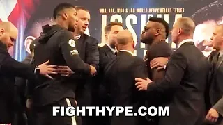 (FIREWORKS!) ANTHONY JOSHUA & JARRELL MILLER FULL EXPLOSIVE FIRST ENCOUNTER; HEATED FACE OFF