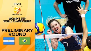 ARG vs. BRA - Full Match | Women's U20 Volleyball World Champs 2021
