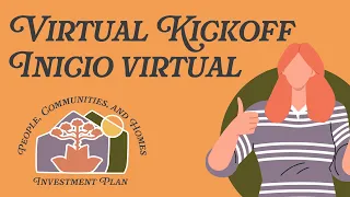 People, Communities, and Homes Investment Plan Virtual Kickoff