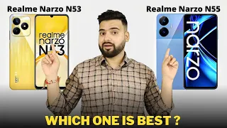 Realme Narzo N53 vs Realme Narzo N55 - Full Comparison | Should I invest for Realme Narzo N53 ??🤔