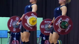 Marianne Saarhelo (69) - 83kg & 87kg Snatches @ 2017 European U23 Championships