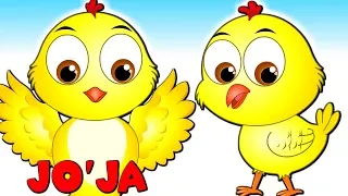 Joja Жужаларим Узбекча | Bolalar qo'shiqlari / Болалар учун кушиклар | Small Chicks Rhyme in Uzbek