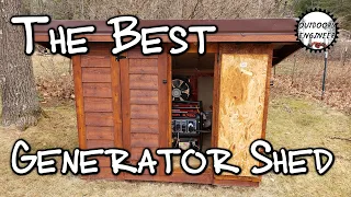 Predator 8750 Generator in a Custom Generator Shed | PLANS AVAILABLE!!