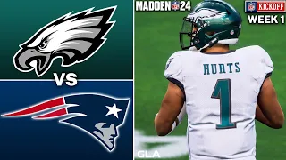 Eagles vs. Patriots | Week 1 | Simulation | Madden 24 PS5