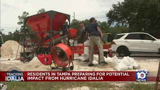 Tampa residents prepare for potential impact from Hurricane Idalia