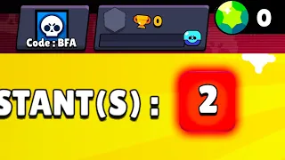 j'ai REUSSI une FOLIE ! sur mon COMPTE 0 TR et 0 GEMMES !! 😱 (brawl stars pack opening)